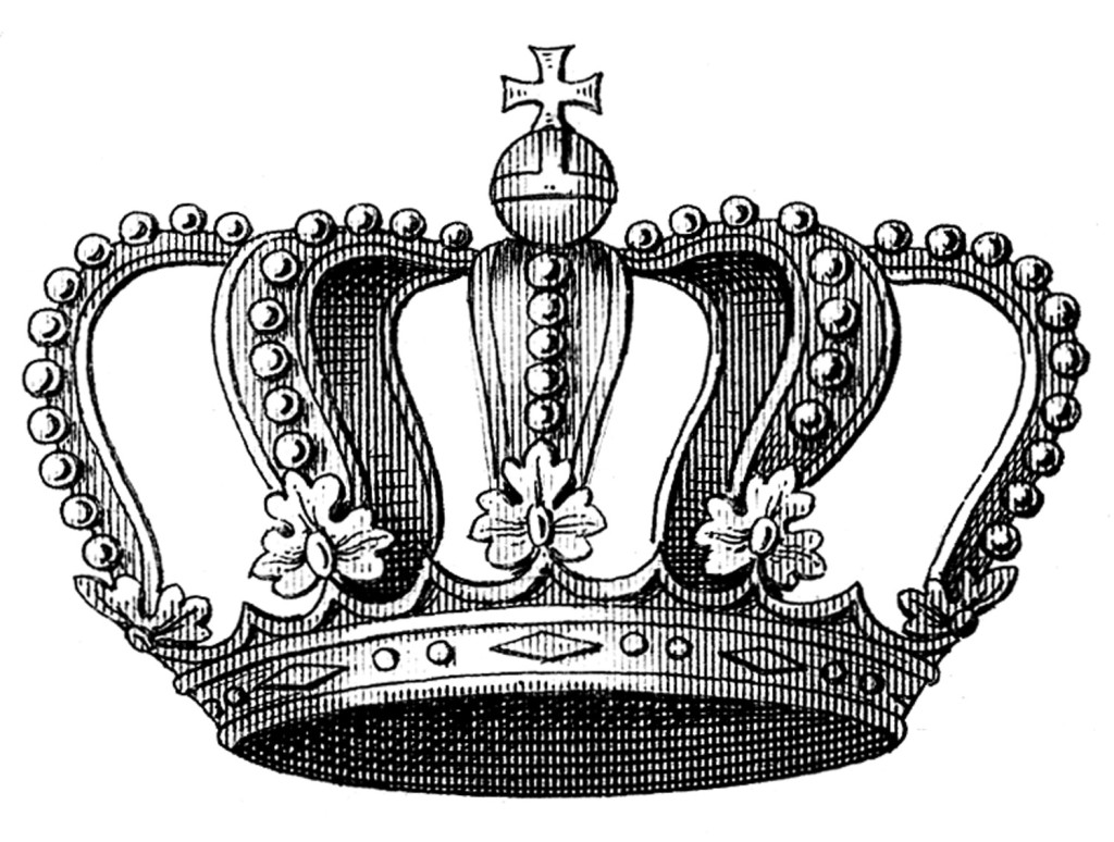 queen crown vintage