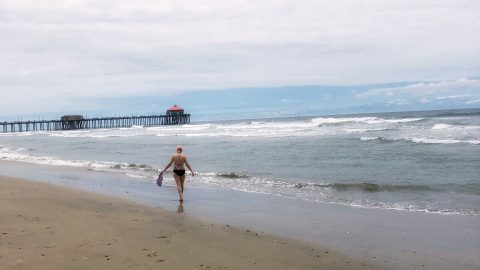 Vacation vibin' at Huntington Beach, California